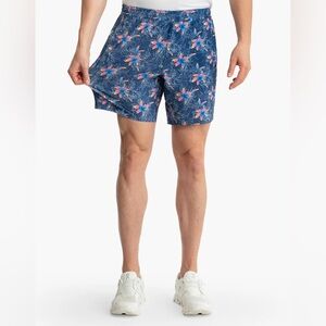 Birddogs Captain South Americas Built-In Liner Multi Floral Athletic Gym Shorts